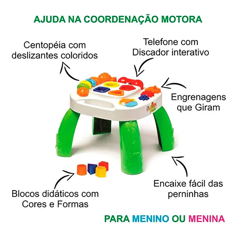 Mesa Didática Play Time Cotiplás