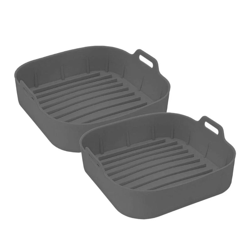 Kit 2 Formas de Silicone Air Fryer