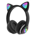 Fone de Ouvido Bluetooth Orelha de Gatinho Infantil LED