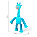 Kit 4 girafas estica e gruda melman pop it tubo tiktok com luz brinquedo para crianças promoção