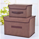 Kit 2 Caixas Organizadoras Dobráveis Multiuso em TNT