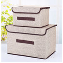 Kit 2 Caixas Organizadoras Dobráveis Multiuso em TNT