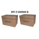Kit 2 Caixas Organizadoras Dobráveis Multiuso em TNT