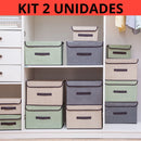 Kit 2 Caixas Organizadoras Dobráveis Multiuso em TNT