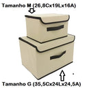 Kit 2 Caixas Organizadoras Dobráveis Multiuso em TNT