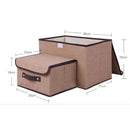 Kit 2 Caixas Organizadoras Dobráveis Multiuso em TNT