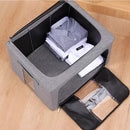 Organizador de Roupas Dobrável com Tampa Visor