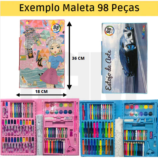 Kit de Pintura Infantil 98 Peças