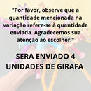 Kit 4 girafas estica e gruda melman pop it tubo tiktok com luz brinquedo para crianças promoção