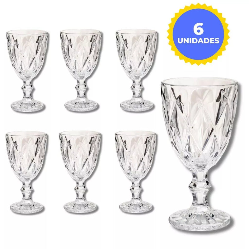 Jogo de 6 Taças Diamond