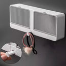 Saboneteira Dupla Gaveta com Drenagem e gancho retrátil