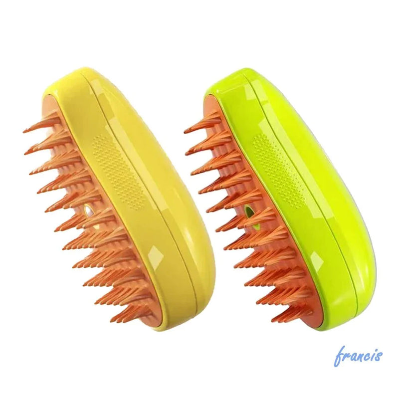 Escova Elétrica Para Remoção De Pêlos De Gato A Vapor 3 Em 1 De Cachorro Massagem [Francis.th]